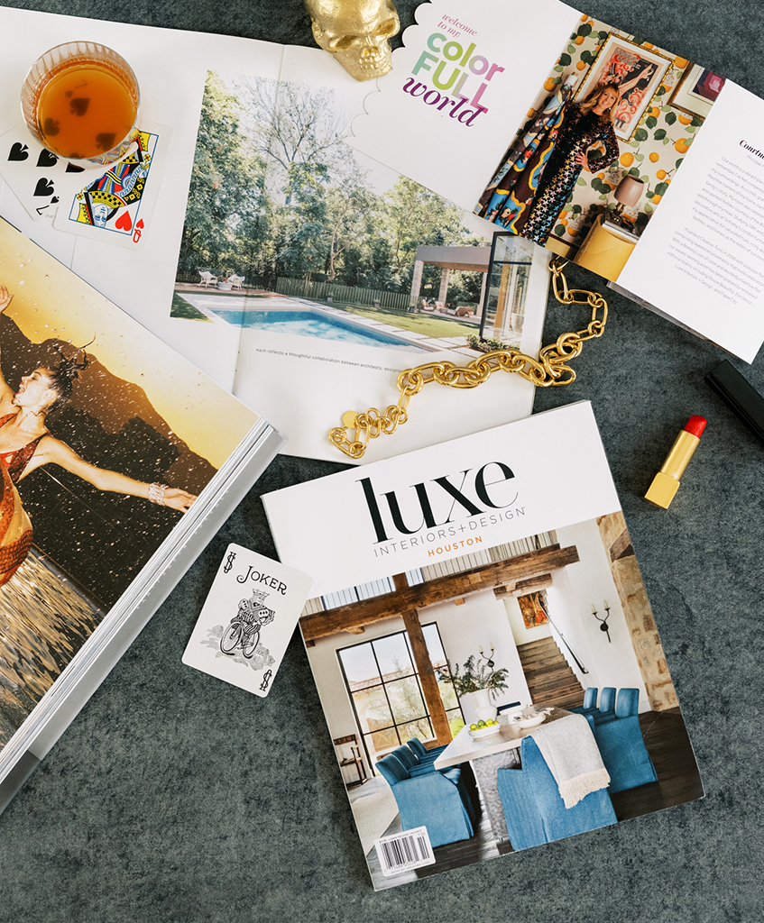 Luxe Interiors + Design | Kara Childress Interior Atelier | October 2021 | Press Cover for Megan Hotze Editorial Client
